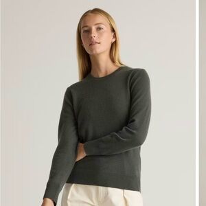 Quince Women's Miss Green Cashmere Crew Neck Sweater (L)